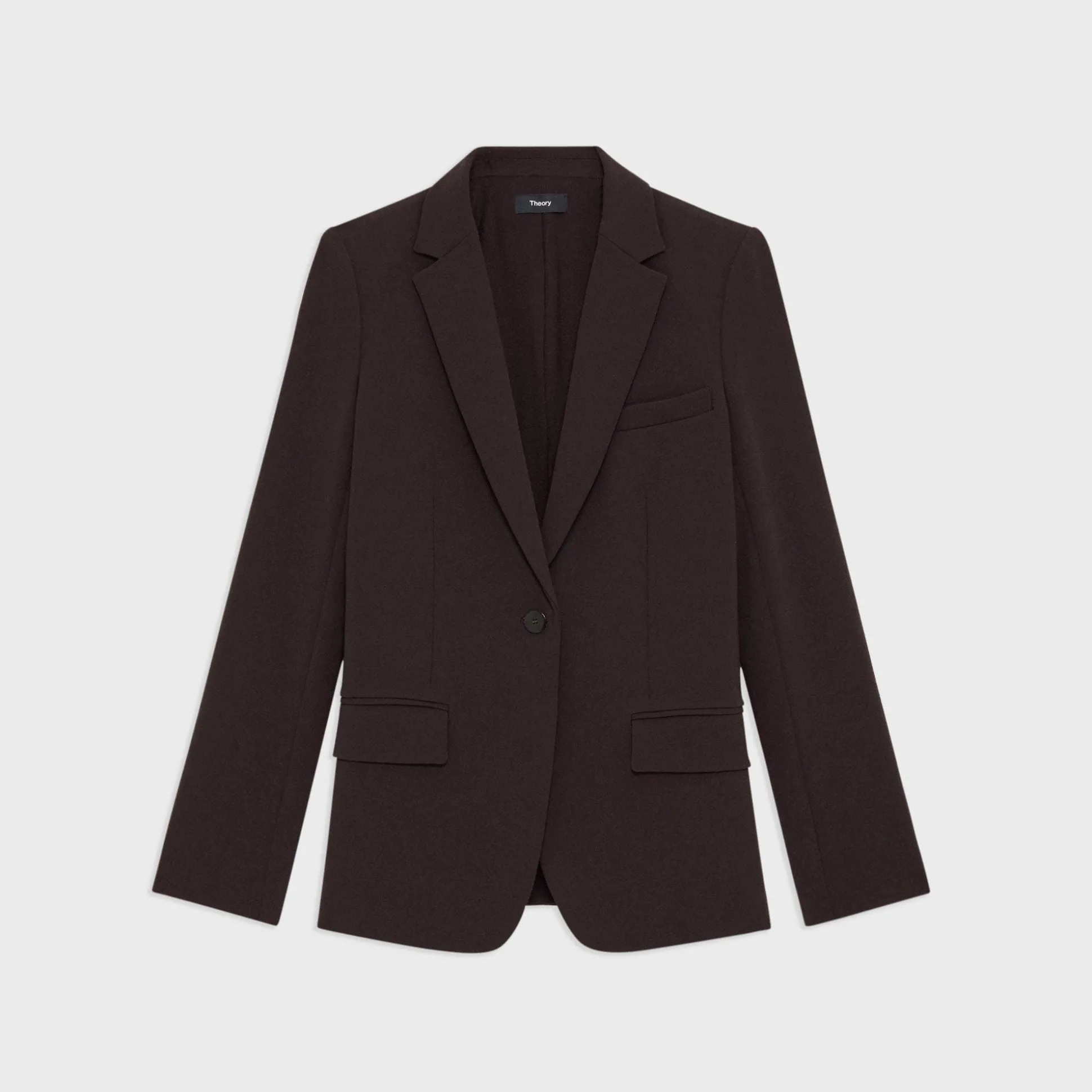 Theory Staple Blazer In Admiral Crepe-Women Suits|Blazers + Jackets