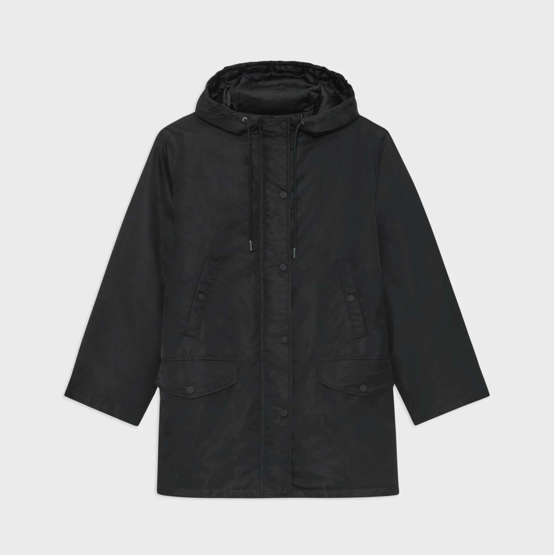 Theory Straight Parka In Recycled Nylon-Women Outerwear
