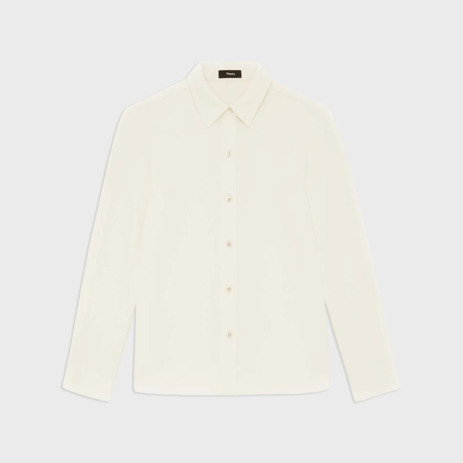 Theory Straight Shirt In Admiral Crepe-Women Tops