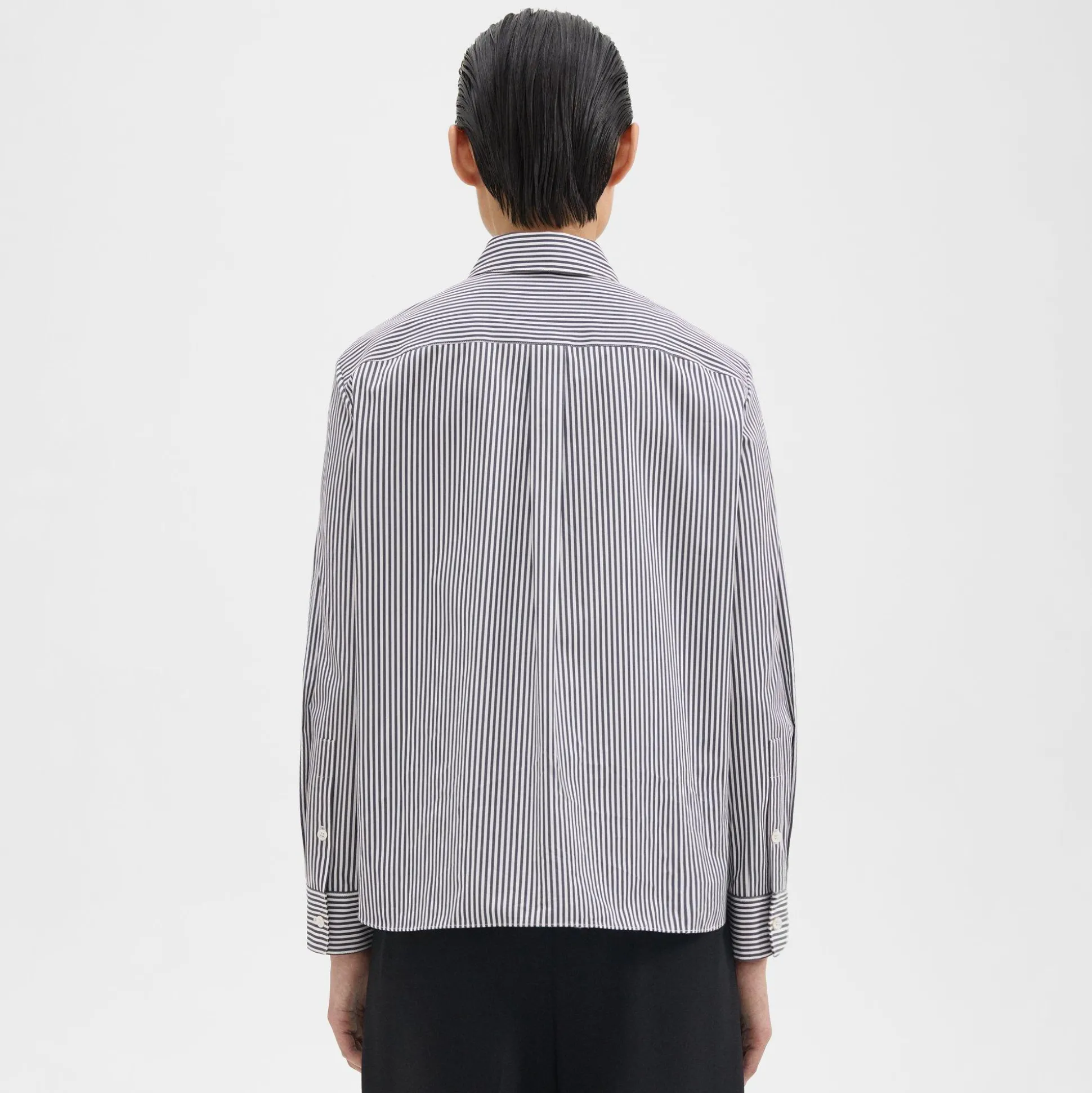 Theory Straight Shirt In Cotton-Women Tops