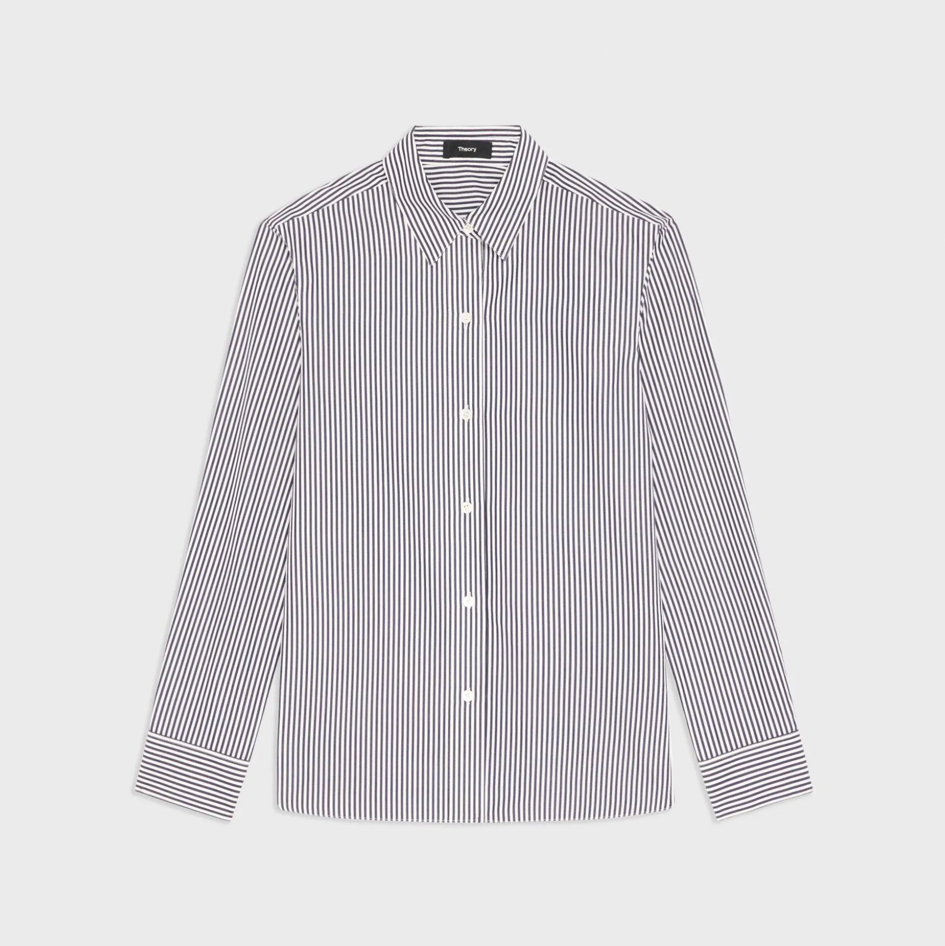 Theory Straight Shirt In Cotton-Women Tops