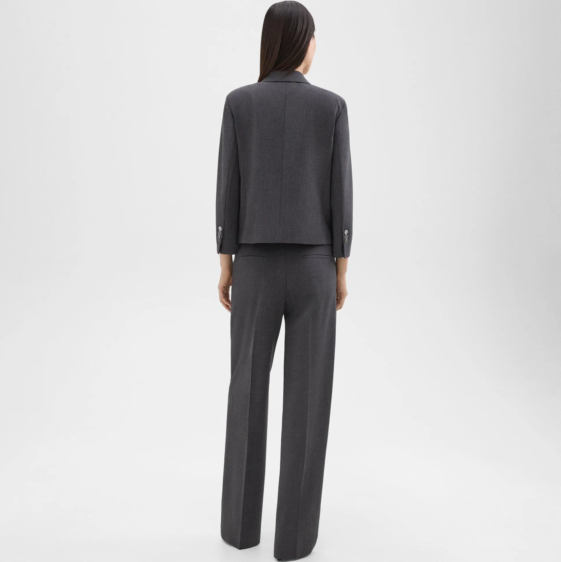 Theory Straight-Leg Pant In Good Wool-Women Pants