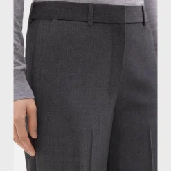 Theory Straight-Leg Pant In Good Wool-Women Pants