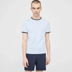 Theory Striped Ringer Tee In Cotton-Men T-shirts + Polos