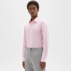 Theory Sylvain Shirt In Good Cotton-Men Shirts
