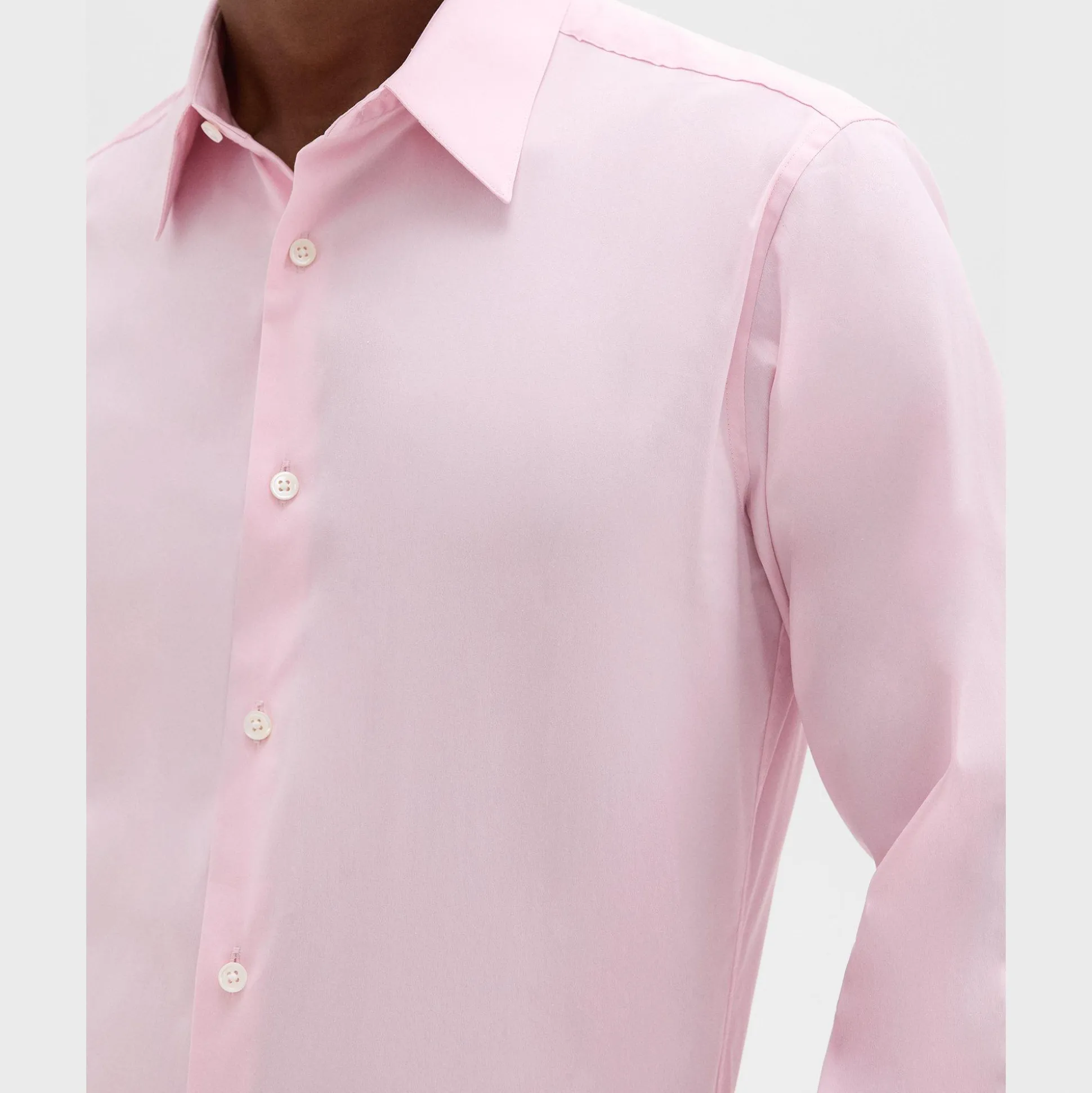 Theory Sylvain Shirt In Good Cotton-Men Shirts