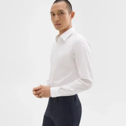Theory Sylvain Shirt In Good Cotton-Men Shirts
