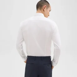 Theory Sylvain Shirt In Good Cotton-Men Shirts