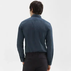 Theory Sylvain Shirt In Good Cotton-Men Shirts