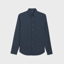 Theory Sylvain Shirt In Good Cotton-Men Shirts