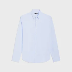 Theory Sylvain Shirt In Good Cotton-Men Shirts