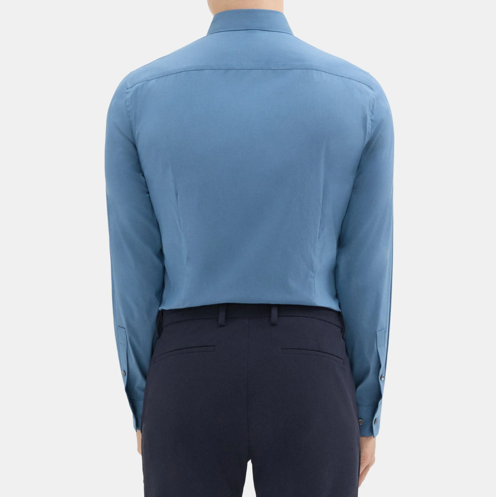 Theory Sylvain Shirt In Good Cotton-Men Shirts