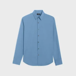Theory Sylvain Shirt In Good Cotton-Men Shirts