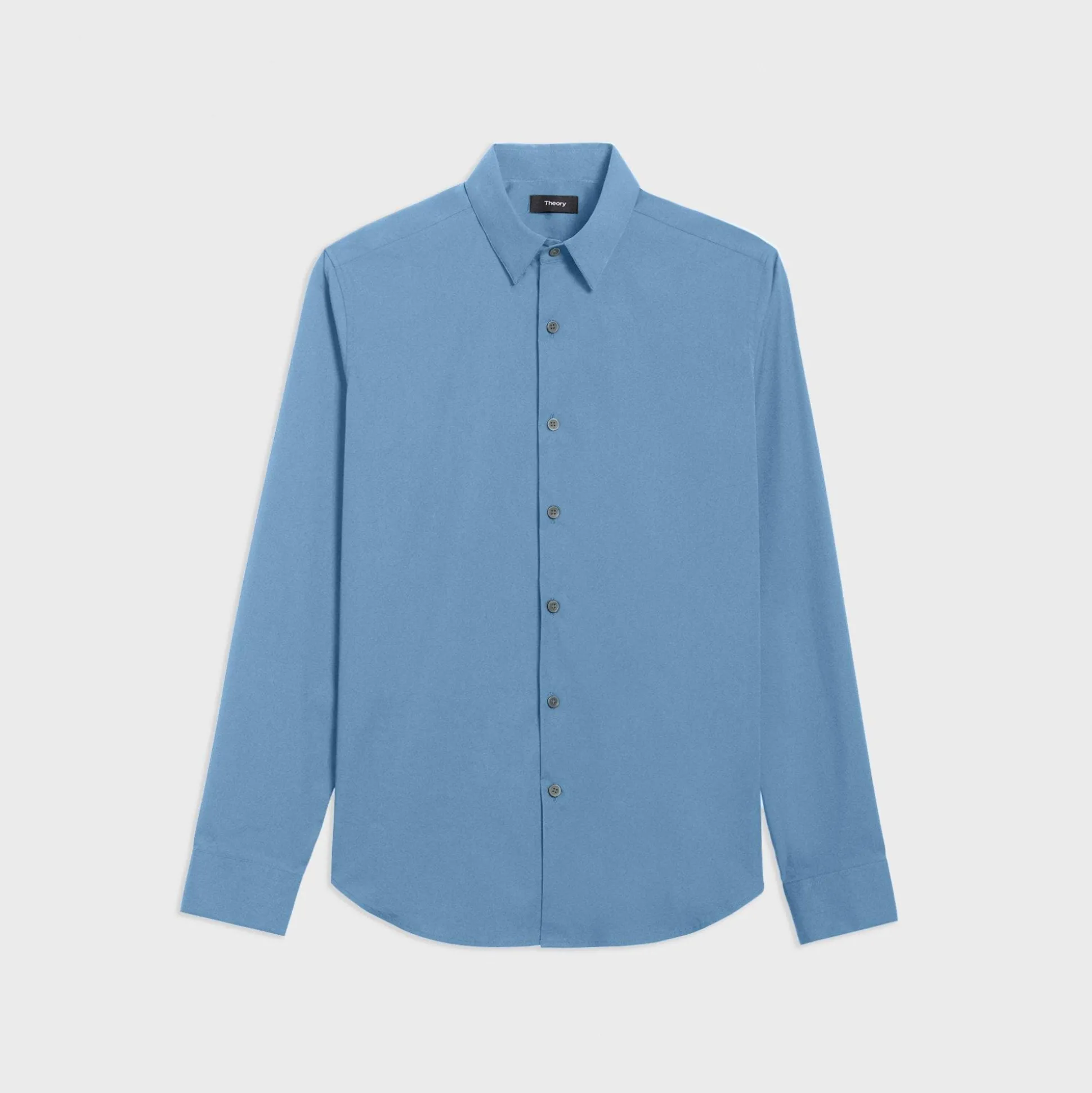 Theory Sylvain Shirt In Good Cotton-Men Shirts