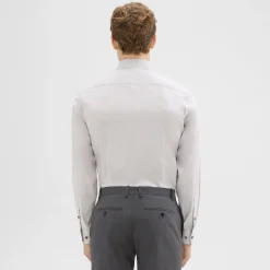 Theory Sylvain Shirt In Good Cotton-Men Shirts