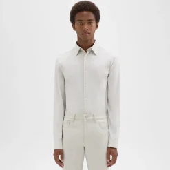 Theory Sylvain Shirt In Structure Knit-Men Shirts