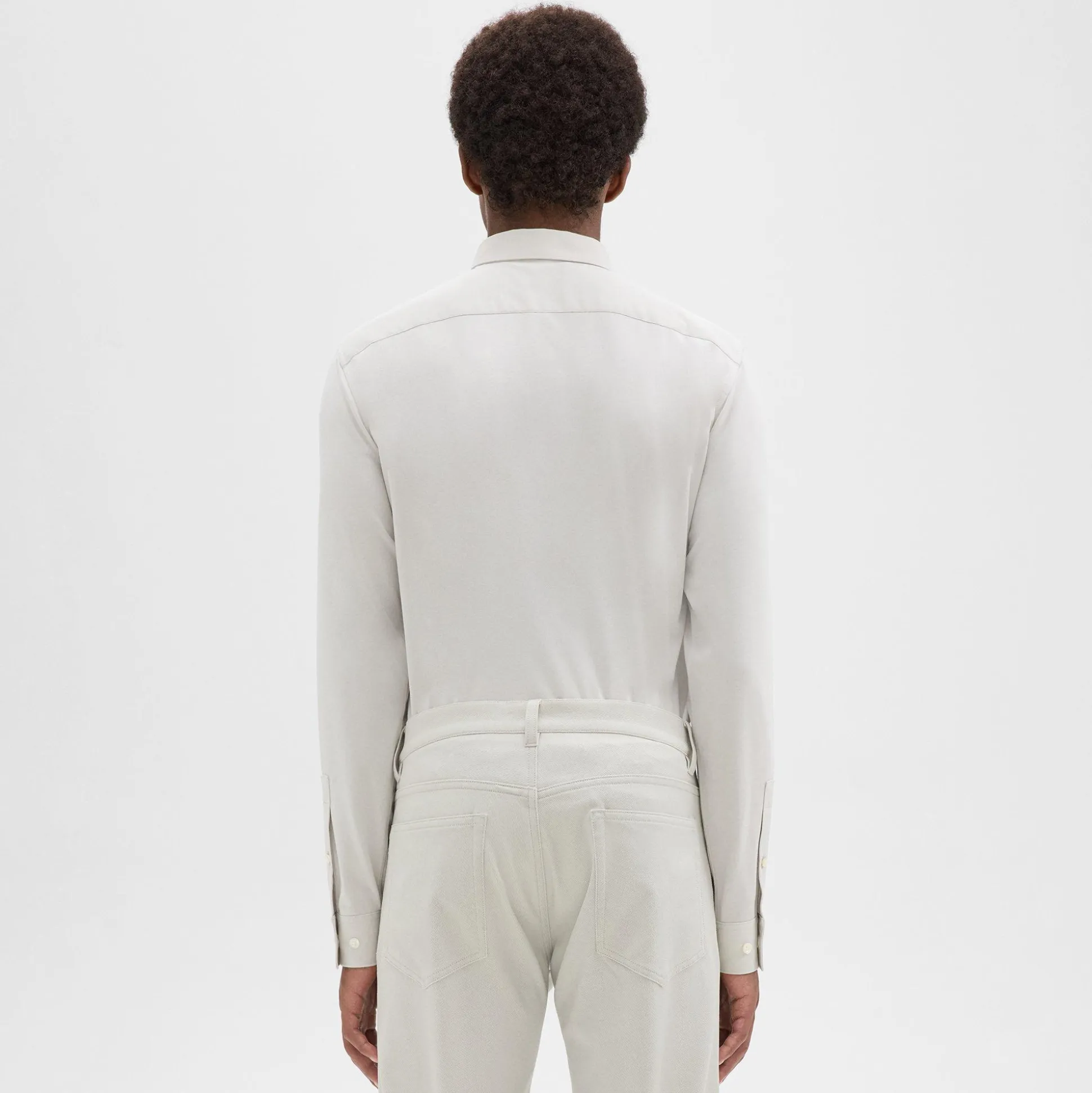 Theory Sylvain Shirt In Structure Knit-Men Shirts