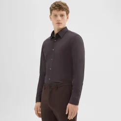 Theory Sylvain Shirt In Structure Knit-Men Shirts