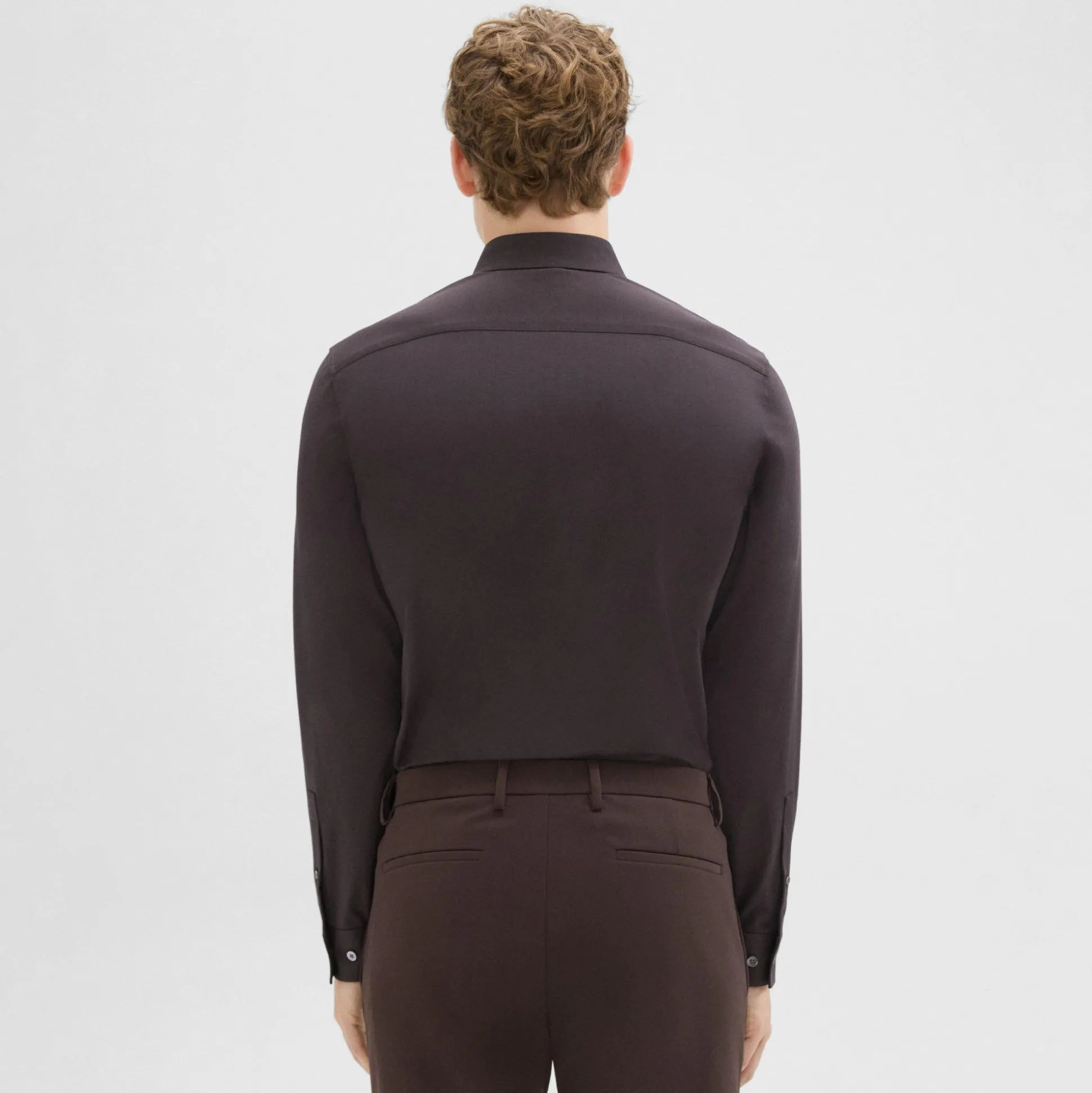 Theory Sylvain Shirt In Structure Knit-Men Shirts