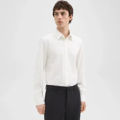 Theory Sylvain Shirt In Structure Knit-Men Shirts
