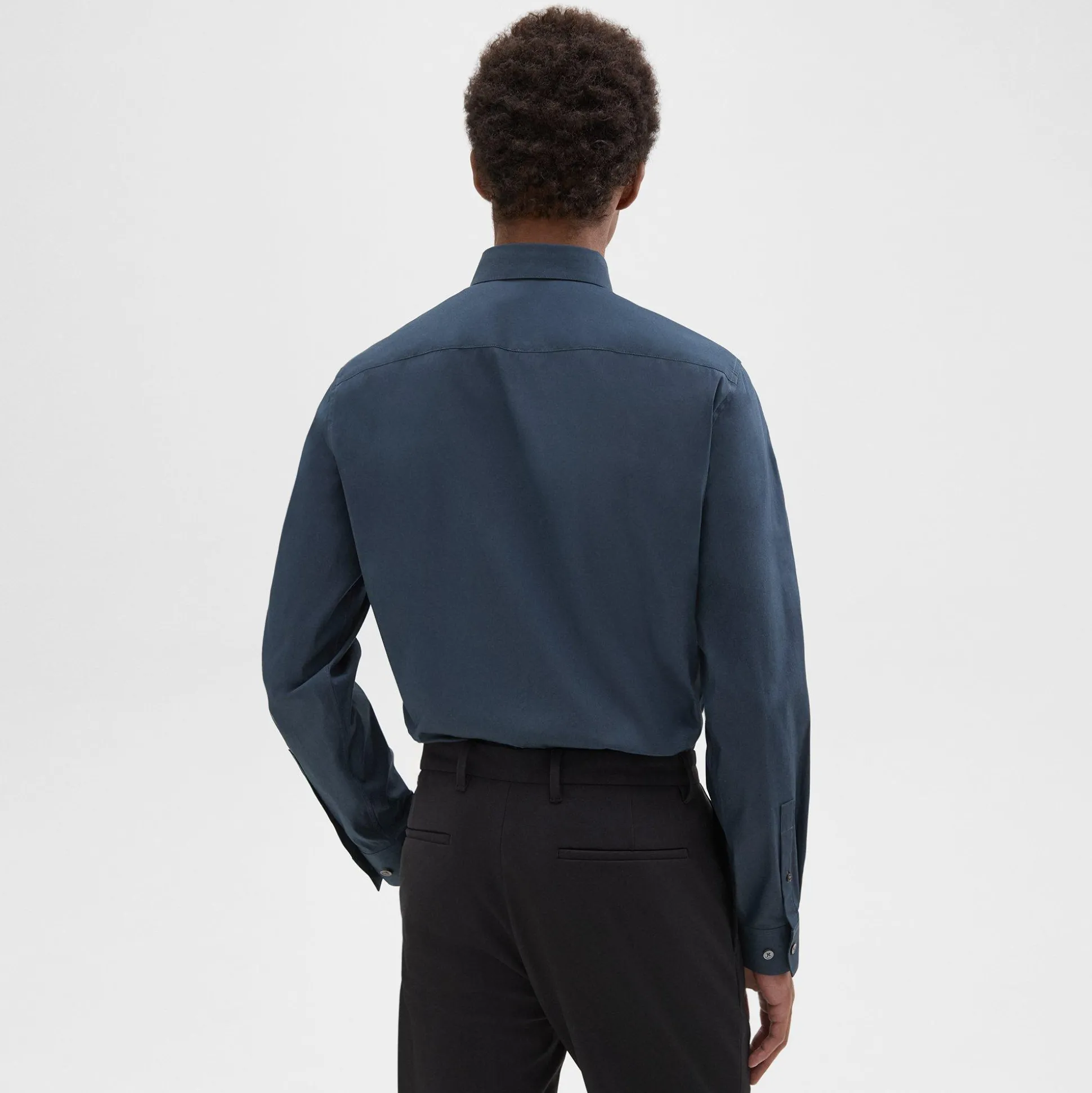 Theory Sylvain Shirt In Structure Knit-Men Shirts