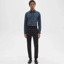 Theory Sylvain Shirt In Structure Knit-Men Shirts