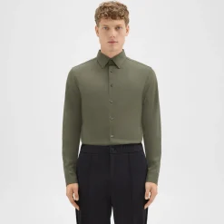 Theory Sylvain Shirt In Structure Knit-Men Shirts