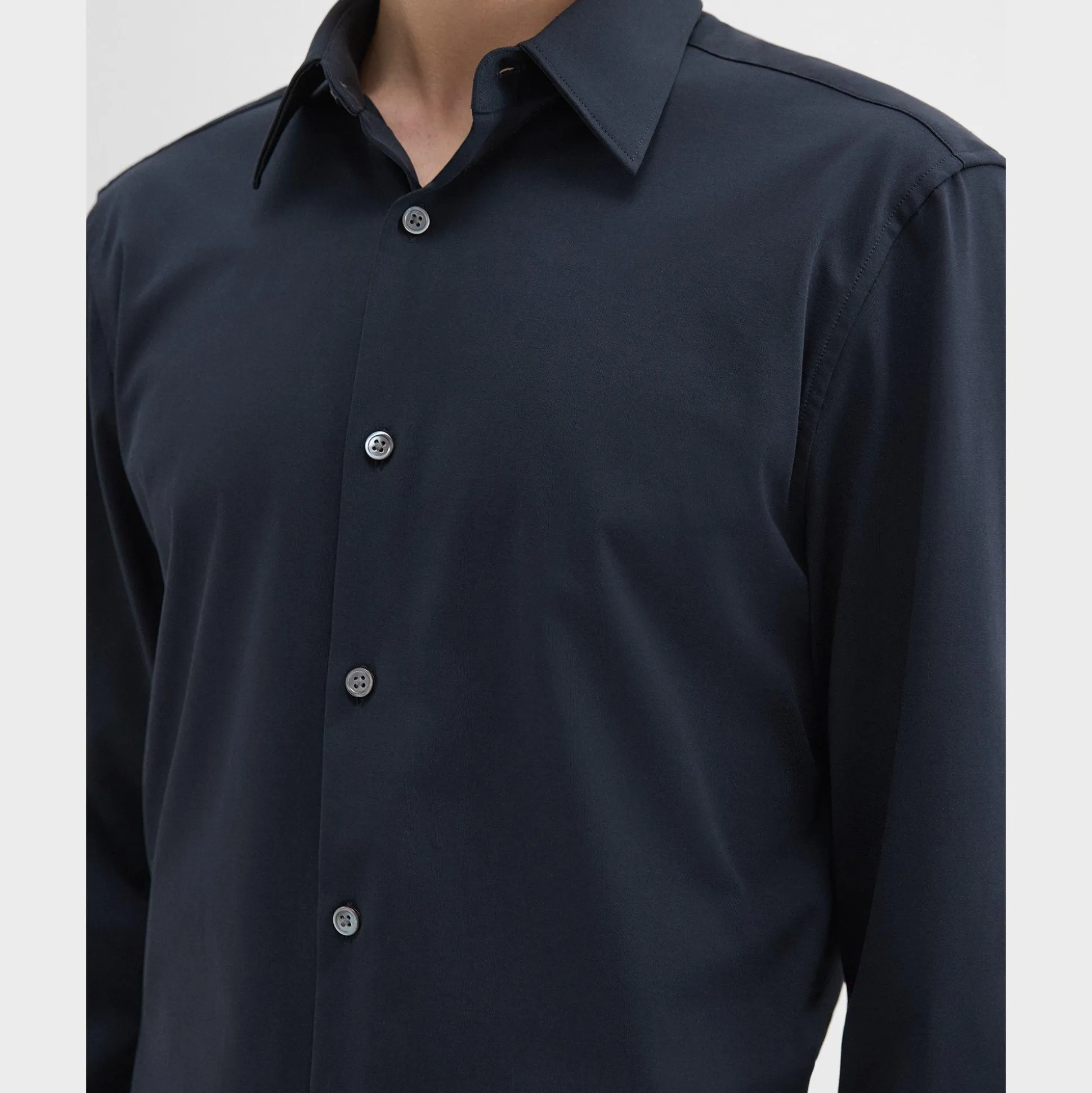 Theory Sylvain Shirt In Structure Knit-Men Shirts