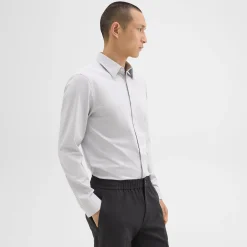 Theory Sylvain Shirt In Structure Knit-Men Shirts