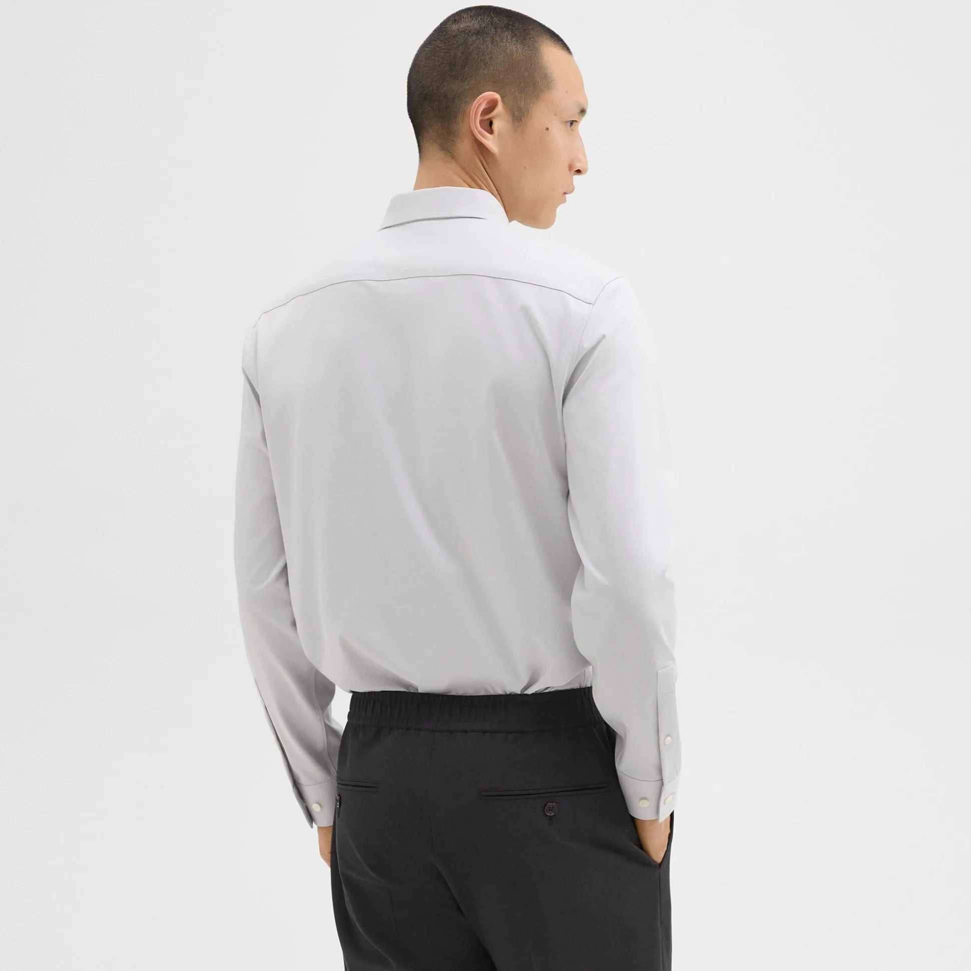 Theory Sylvain Shirt In Structure Knit-Men Shirts
