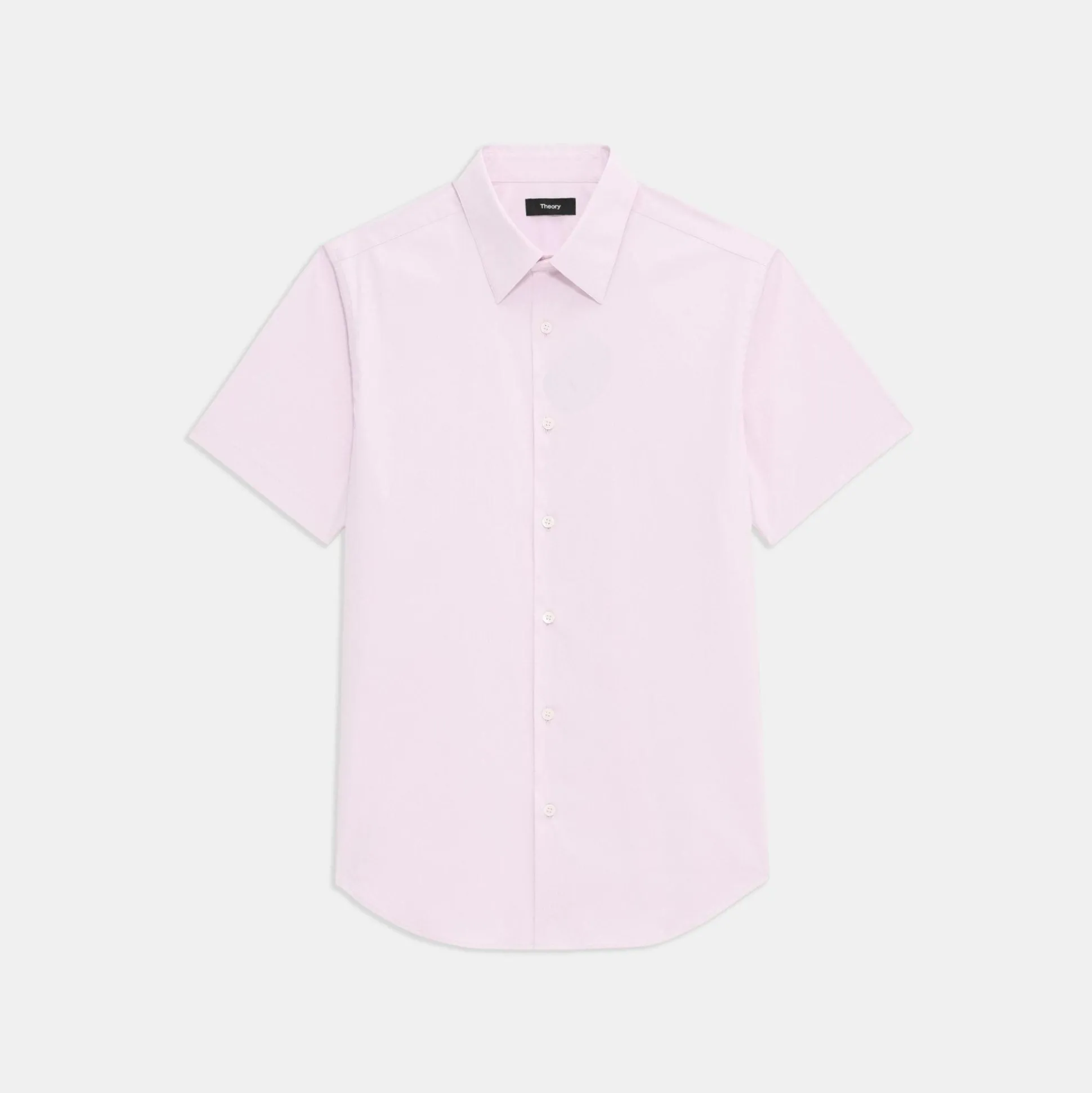 Theory Sylvain Short-Sleeve Shirt In Good Cotton-Men Shirts