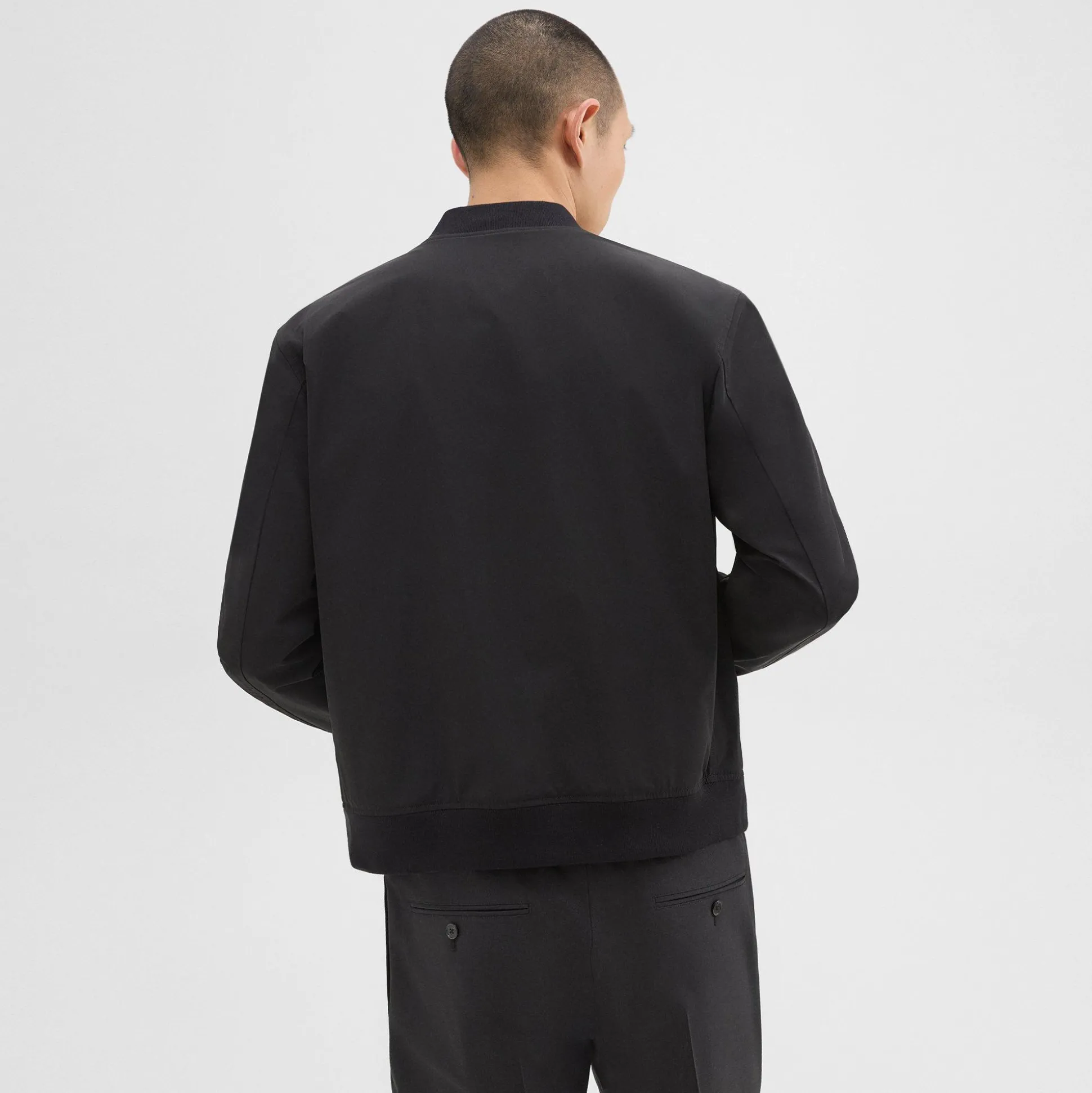 Theory Tailored Bomber Jacket In Foundation Twill-Men Outerwear