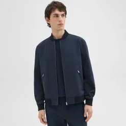Theory Tailored Bomber Jacket In Foundation Twill-Men Outerwear
