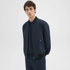 Theory Tailored Bomber Jacket In Foundation Twill-Men Outerwear