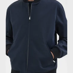 Theory Tailored Bomber Jacket In Foundation Twill-Men Outerwear