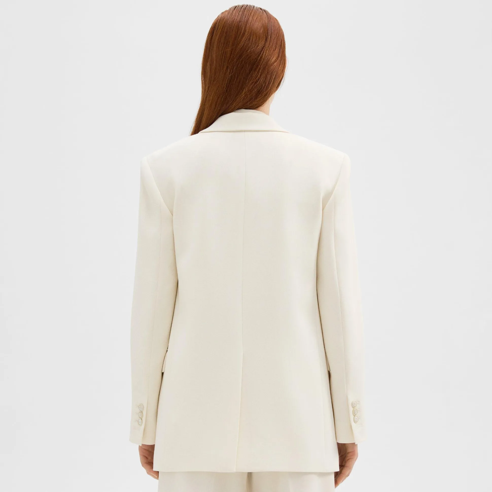 Theory Tailored Slim Blazer In Admiral Crepe-Women Blazers + Jackets