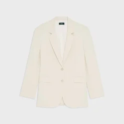 Theory Tailored Slim Blazer In Admiral Crepe-Women Blazers + Jackets