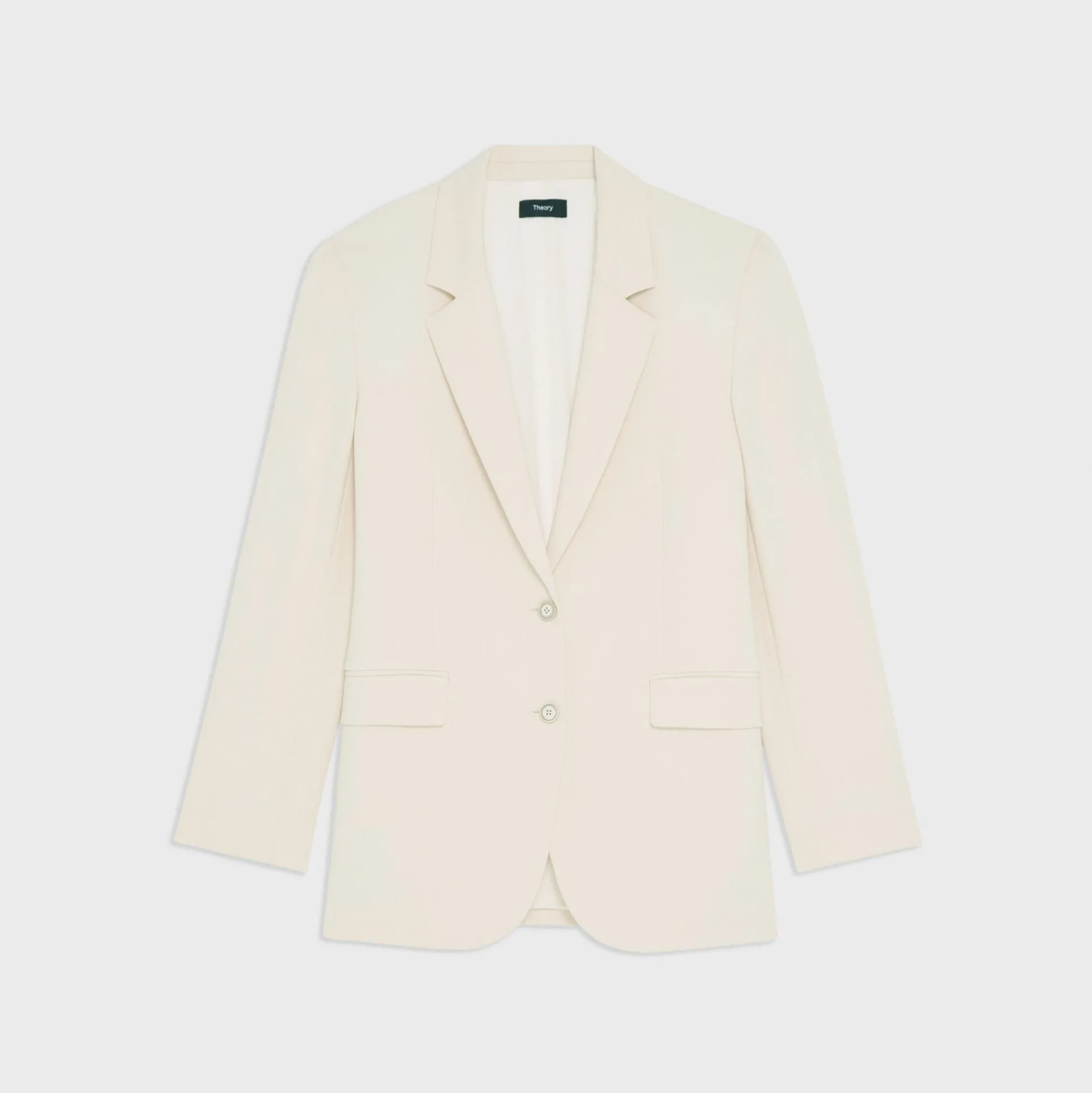 Theory Tailored Slim Blazer In Admiral Crepe-Women Blazers + Jackets