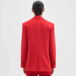 Theory Tailored Slim Blazer In Admiral Crepe-Women Suits|Blazers + Jackets