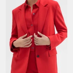 Theory Tailored Slim Blazer In Admiral Crepe-Women Suits|Blazers + Jackets
