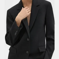 Theory Tailored Slim Blazer In Wool Canvas-Women Suits|Blazers + Jackets