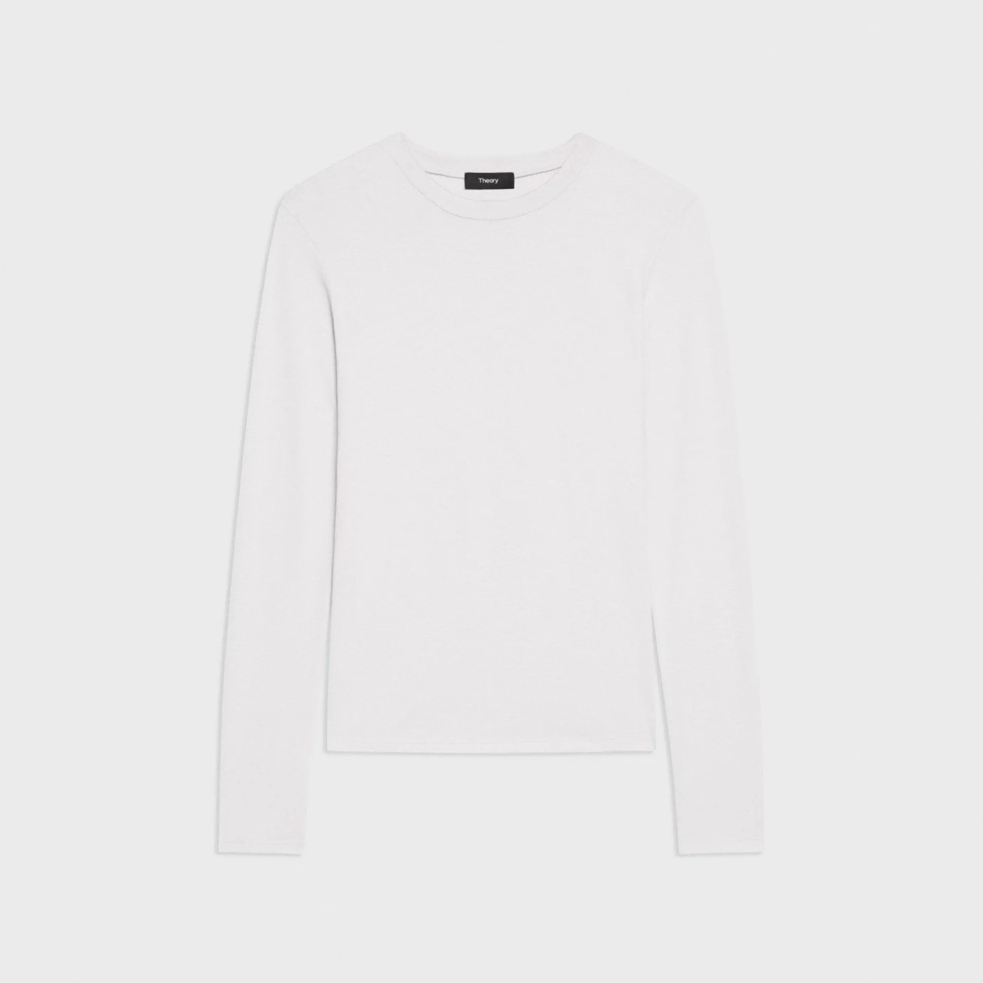 Theory Tiny Long-Sleeve Tee In Organic Cotton-Women T-Shirts