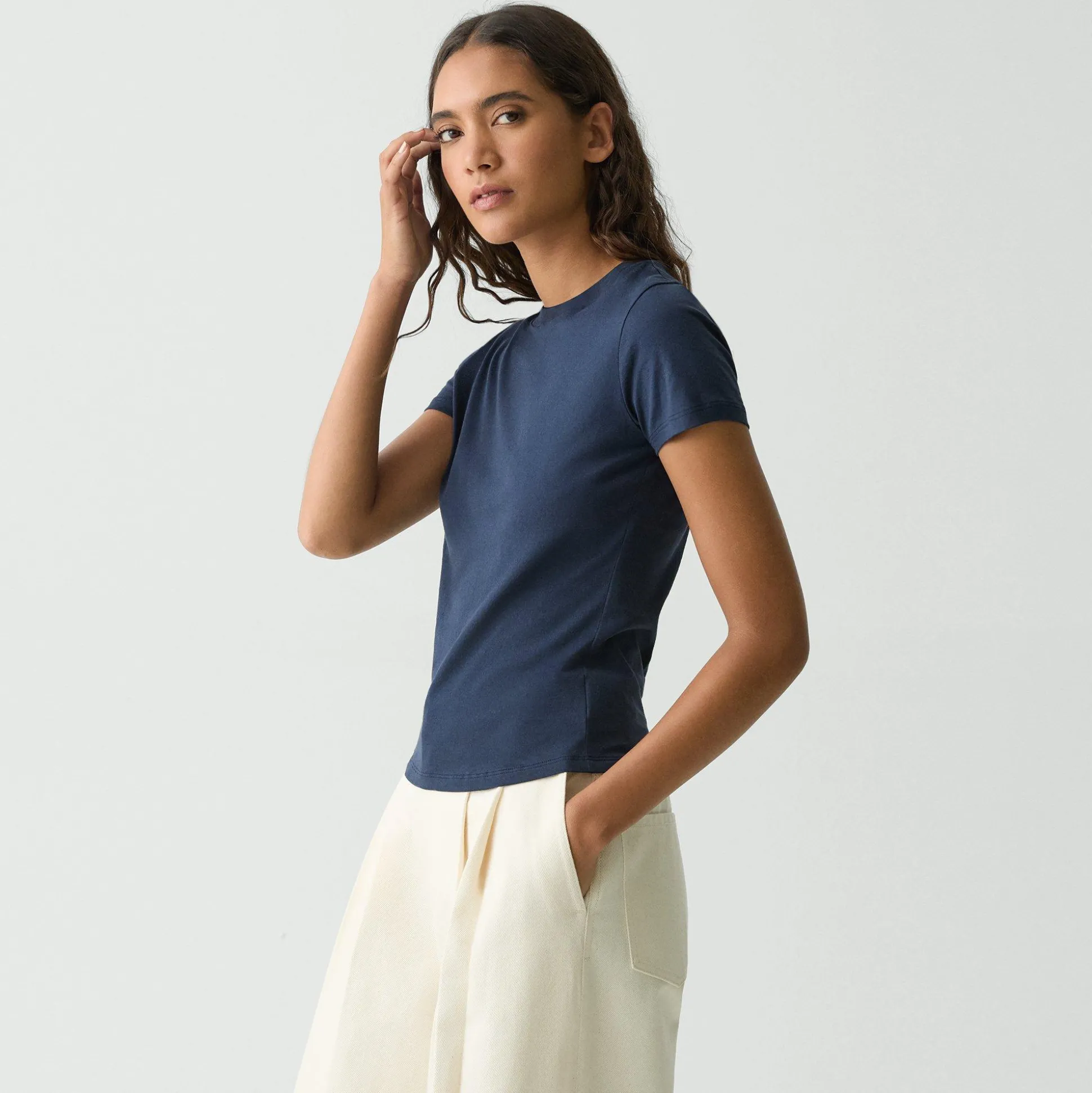 Theory Tiny Tee In Organic Cotton-Women T-Shirts