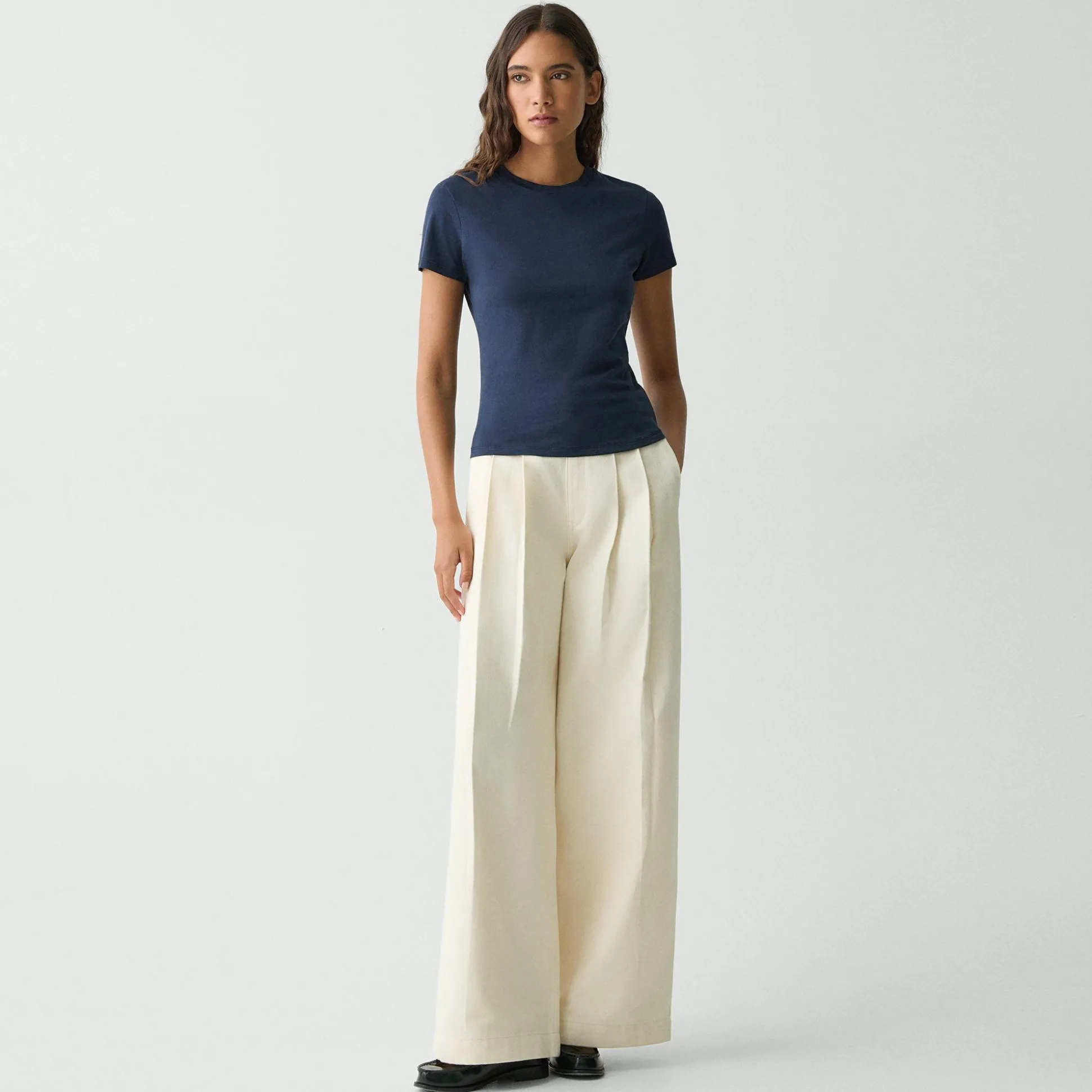 Theory Tiny Tee In Organic Cotton-Women T-Shirts