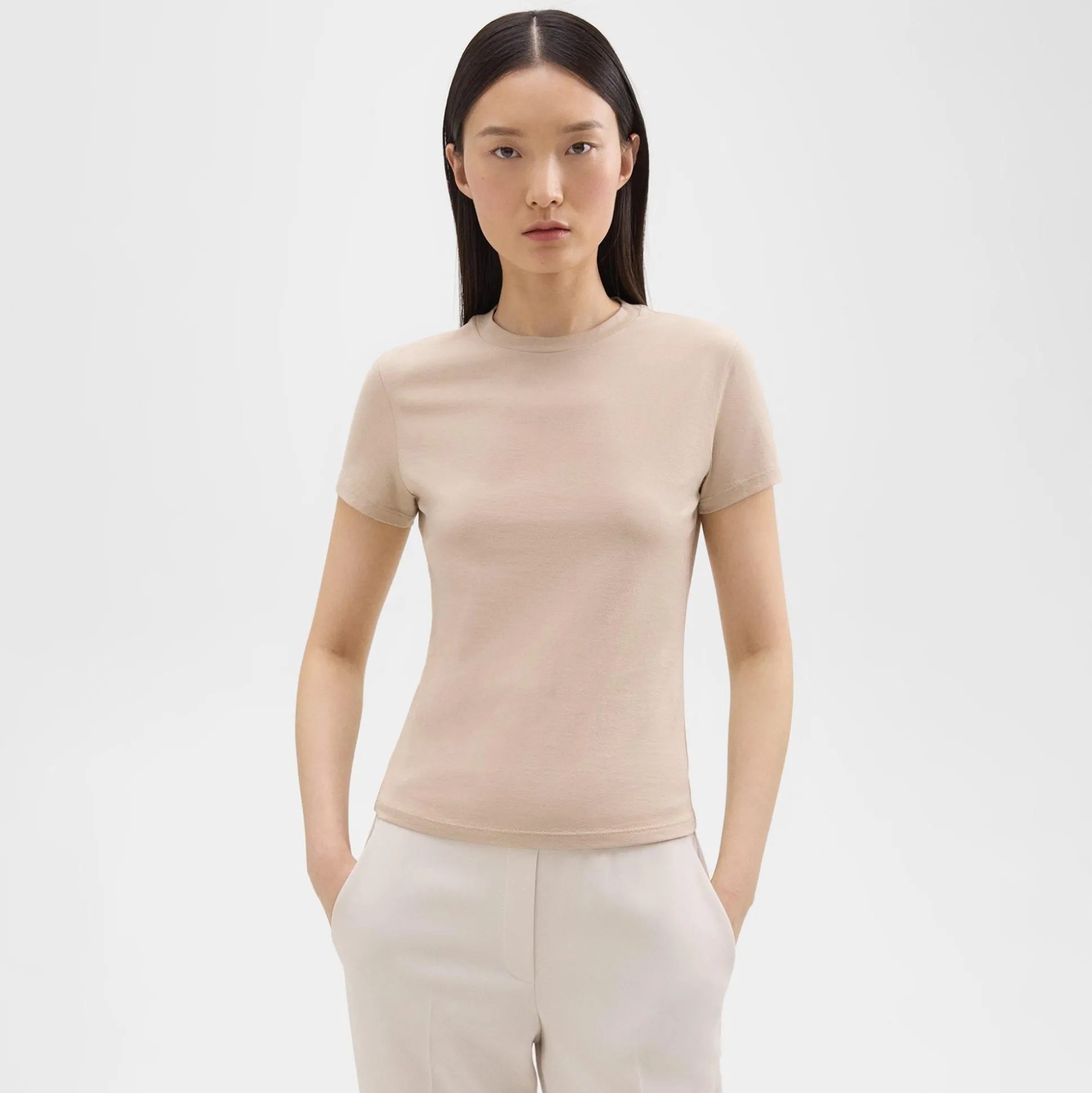 Theory Tiny Tee In Organic Cotton-Women T-Shirts