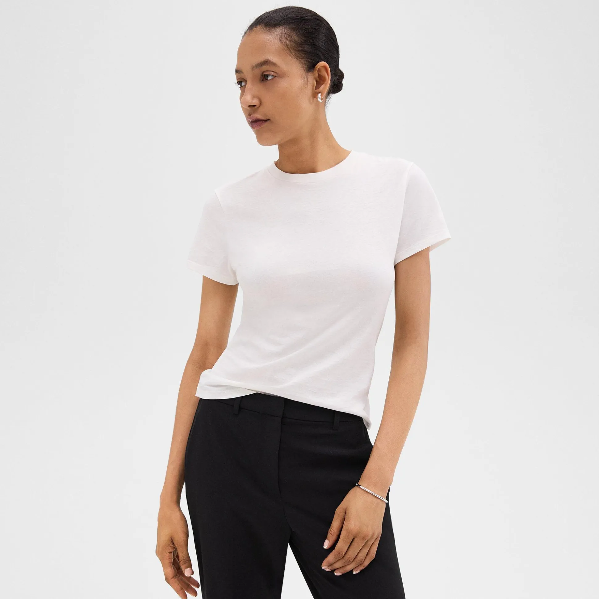 Theory Tiny Tee In Organic Cotton-Women T-Shirts