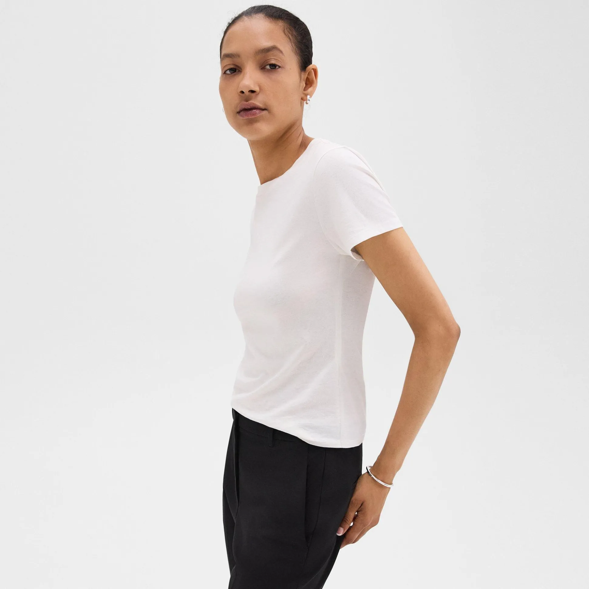 Theory Tiny Tee In Organic Cotton-Women T-Shirts