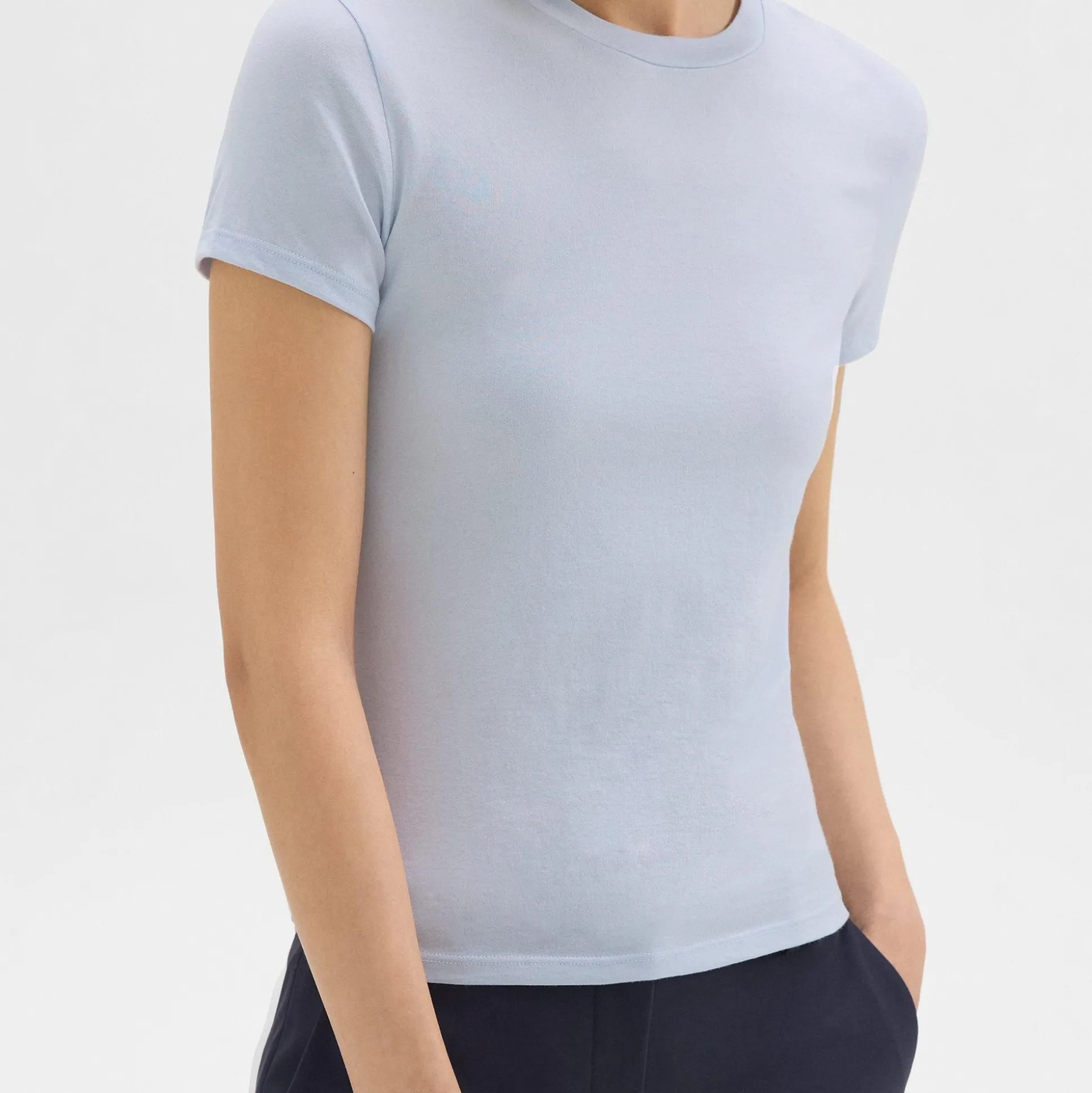 Theory Tiny Tee In Organic Cotton-Women T-Shirts