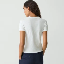 Theory Tiny Tee In Organic Slub Cotton-Women T-Shirts
