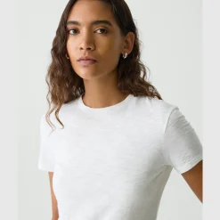 Theory Tiny Tee In Organic Slub Cotton-Women T-Shirts